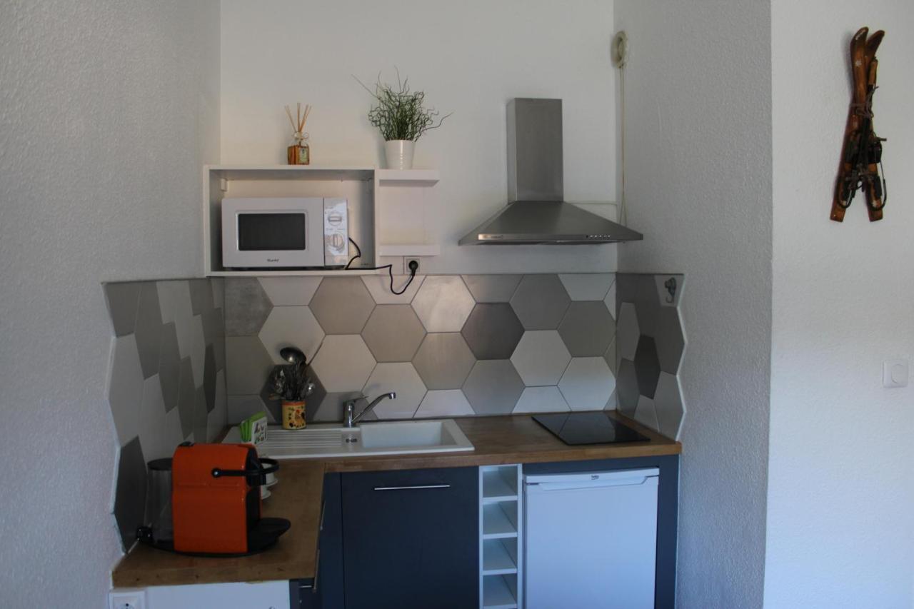 Studio Isard, Wifi Et Parking Gratuit, Navette Gratuite Au Pied De La Residence, Possibilite Forfait Menage Et Location Linge De Lit Et Toilette, A 10 Minutes A Pied Du Centre Ville Font-Romeu-Odeillo-Via Exterior foto